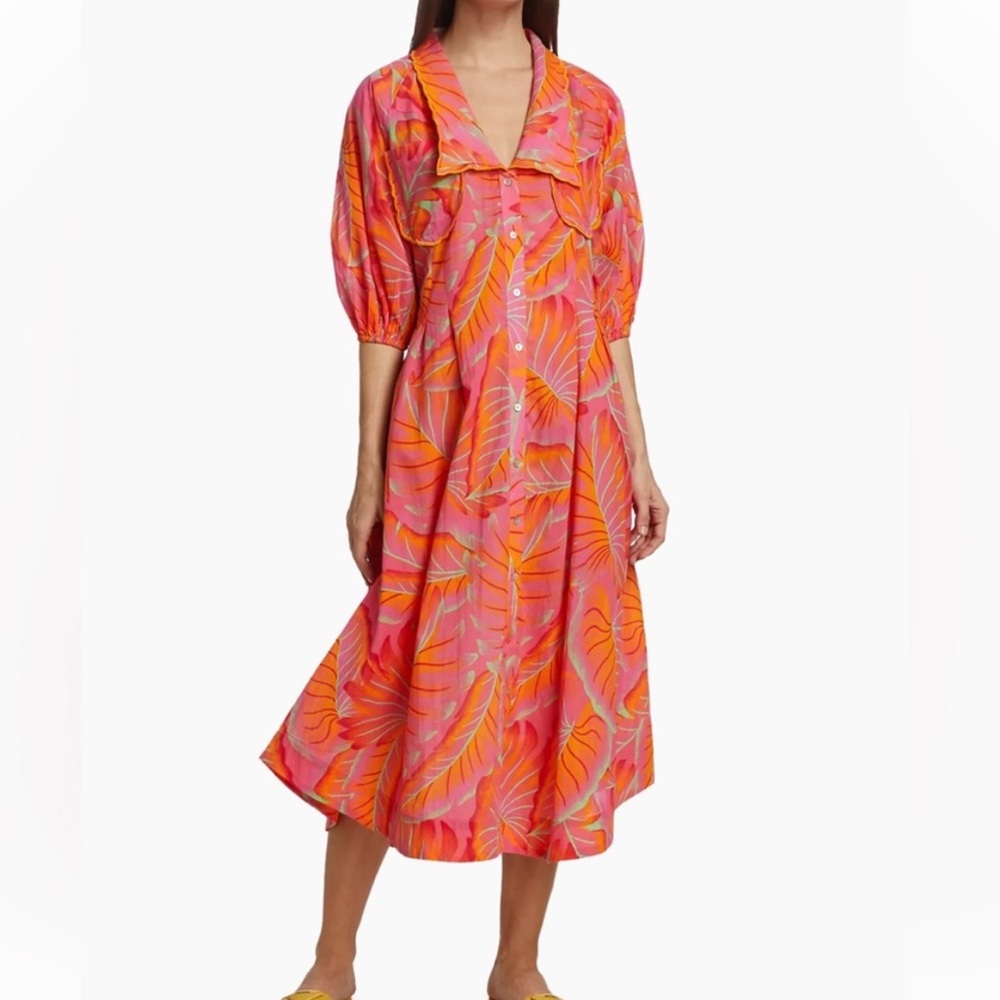 Farm Rio Bright Forest Midi Dress